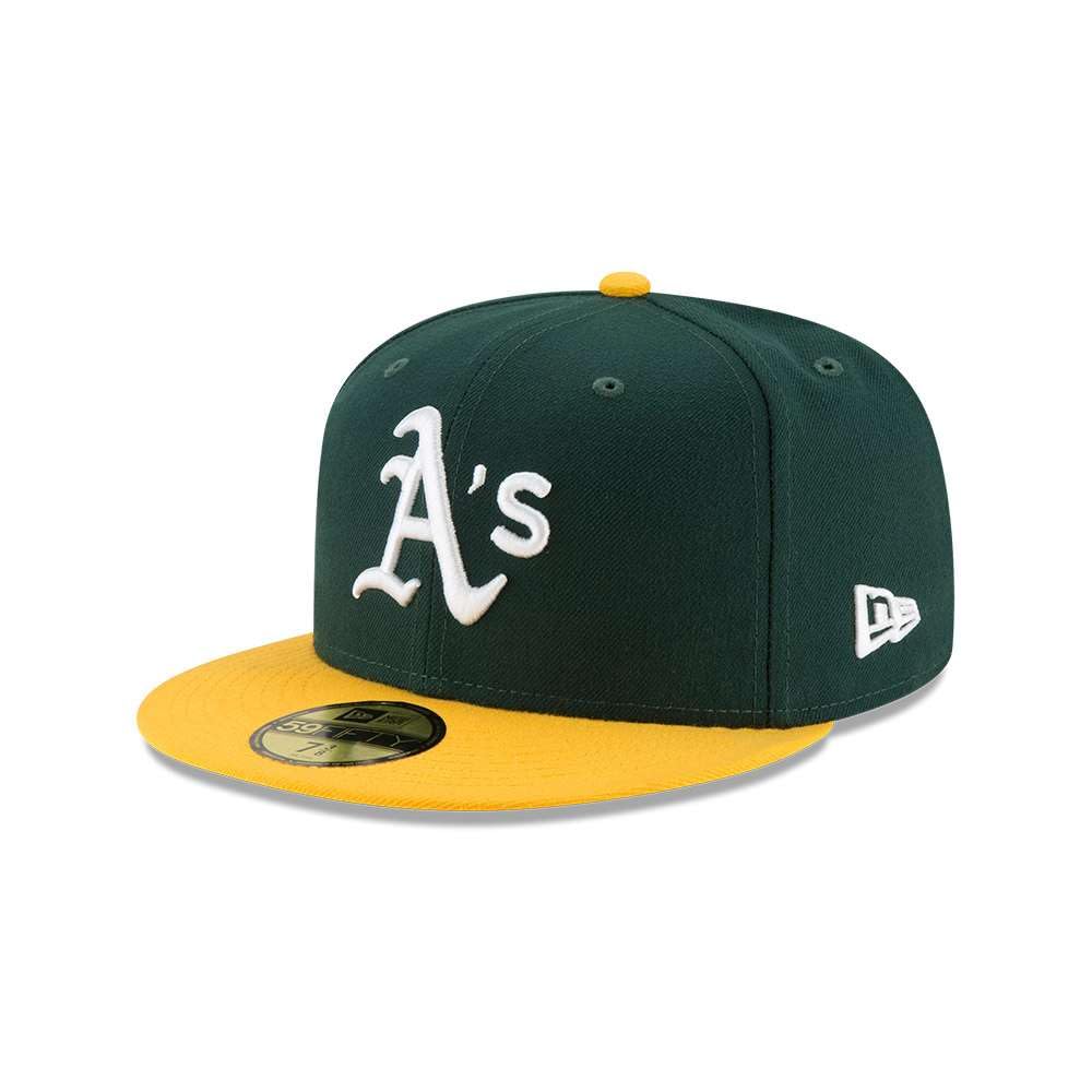 New Era Oakland Athletics 59fifty Basecap Authentic On Field MLB Green/Yellow - 7 3/8-59cm โ image 1