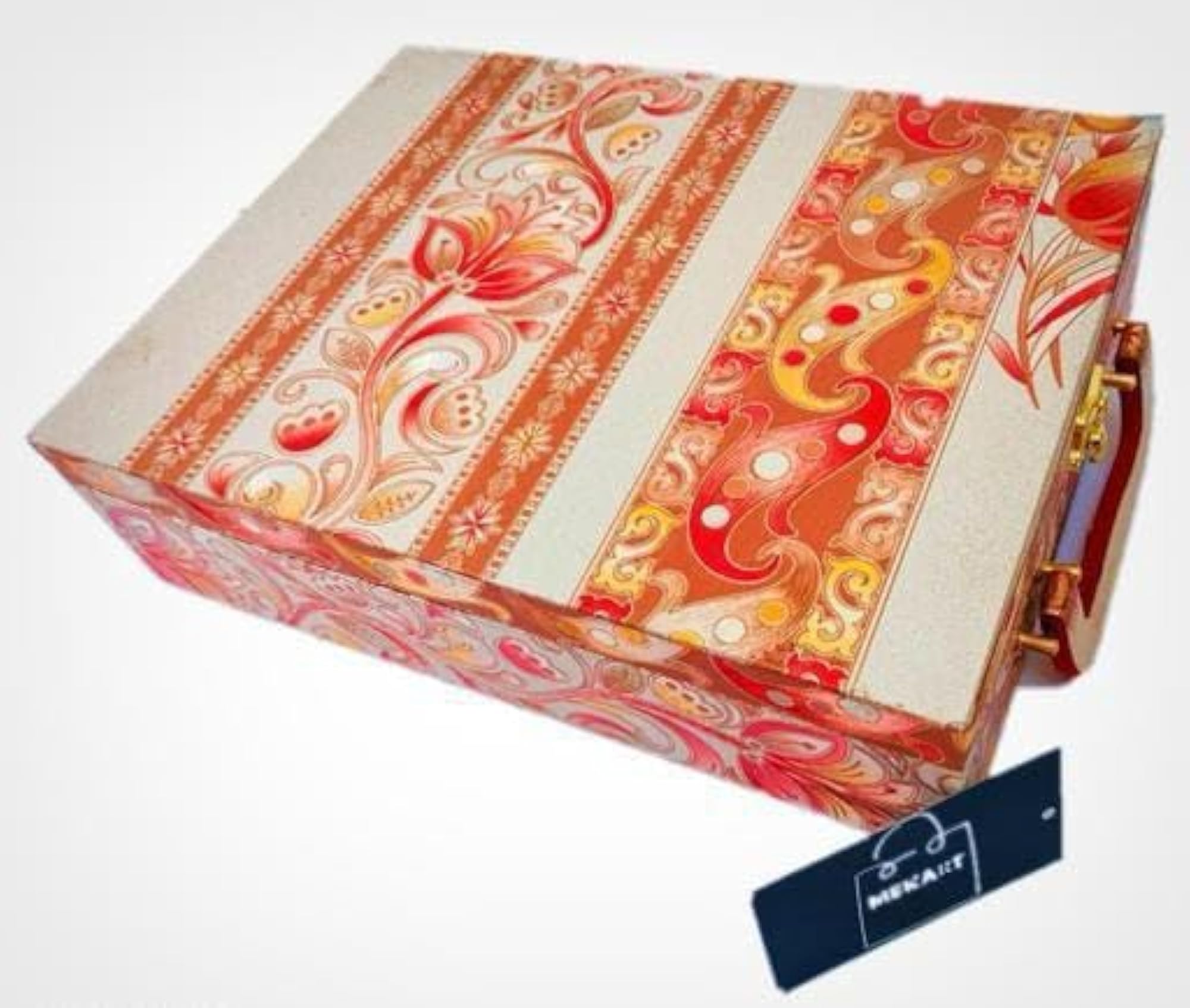 Wooden Bangle Box Organizer with Number Lock