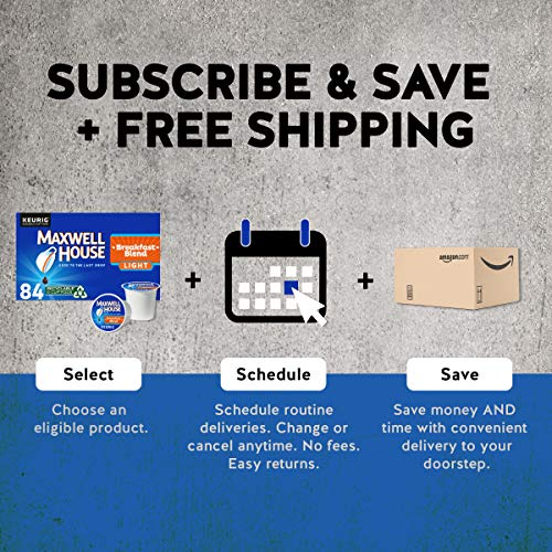 Maxwell House Breakfast Blend Light Roast K-Cup Coffee Pods (84 Pods)