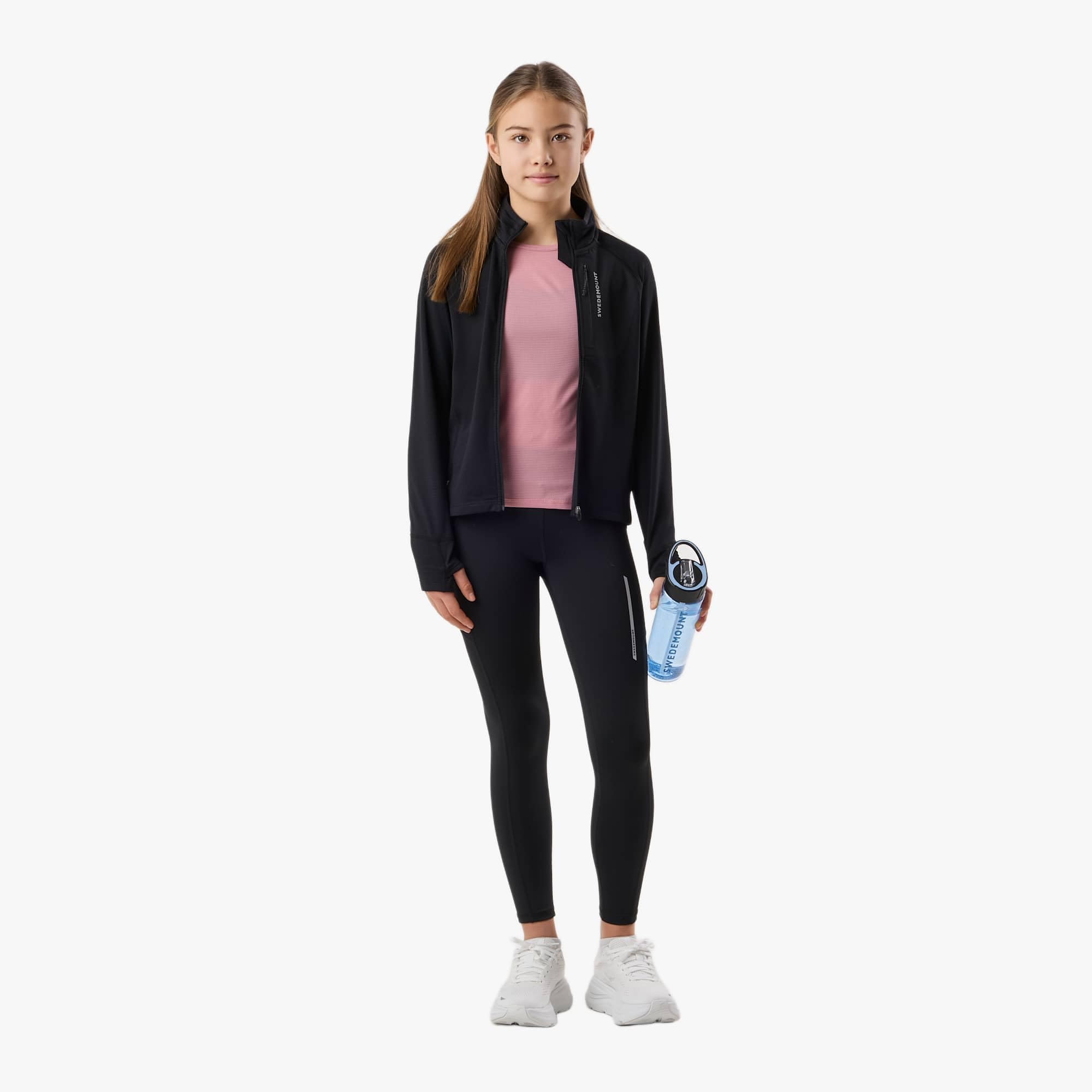 Swedemount Suéter Ultra Ligero con Cremallera Completa para Niñas