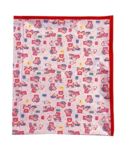 Image of EcoSoft Plastic Sheet,PVC Sheet for Kids,Rubber Sheet for Babies,Bed Wetting Protector(90 x 135 cm) (Pink BABYBEAR)