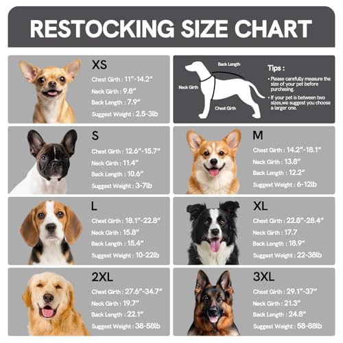 Image of SAWMONG Recovery Suit for Dogs Female Male, Breathable Dog Onesie After Surgery Spay Neuter, Professional Dog Surgical Suit, Substitute Pet E-Collar Cone, Black, XXX-Large