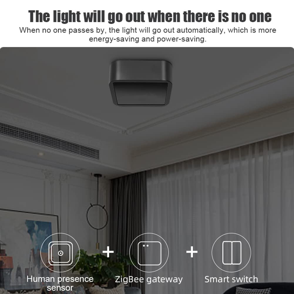 ZigBee Sensor de presencia mmWave Radar de precisión Sensing Hogar inteligente Cuerpo humano Existe Sensor Soporte Tuya