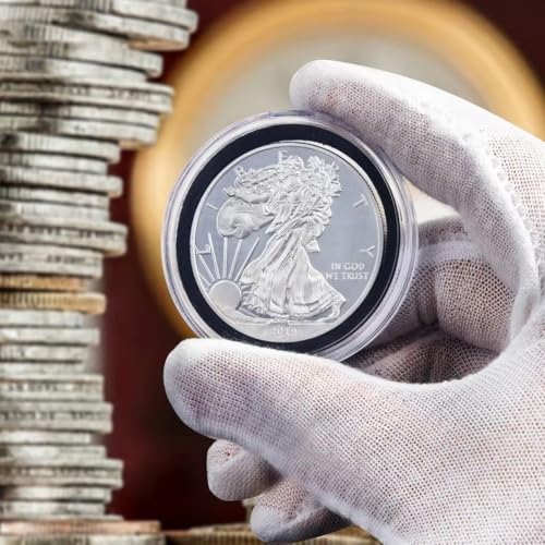 Cápsulas de plástico para monedas transparentes contra polvo y humedad 8