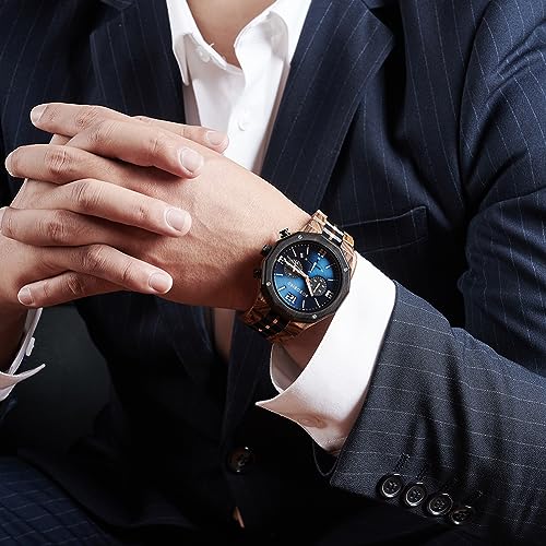 2win-Engraved-Wooden-Watches-for-Men-Chronograph-Military-Luxury-Personalized-Customized-Wrist-Watches-for-Husband-My-Man-Boyfriend-Dad-Son-B-to-My-Husband