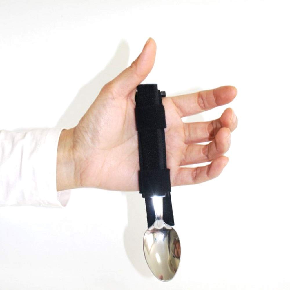 Kit di Utensili adattivi in 3 Pezzi - Kit Cucchiaio, forchetta e Ciotola - Posate Easy Grip per Parkinson, Anziani, Artrite, Ictus e Impugnatura Debole