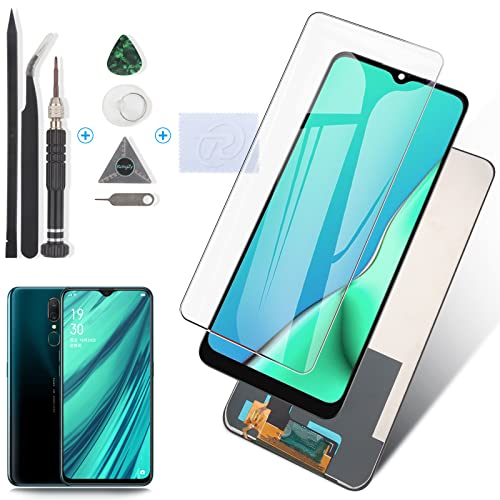 RongZy Screen Replacement for Oppo A9 2020 CPH1937 CPH1941 CPH1939 LCD Digitizer Touch Screen Assembled for Oppo A9 Display Replacement with Tools (6.5 inches, Black)