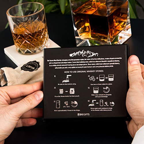 Premium Whisky Stones Gift Set met 12 stuks stenen en tas. Whisky, Bourbon, Cognac, Scotch, Gin, wijndrank. marmer… - Image 7