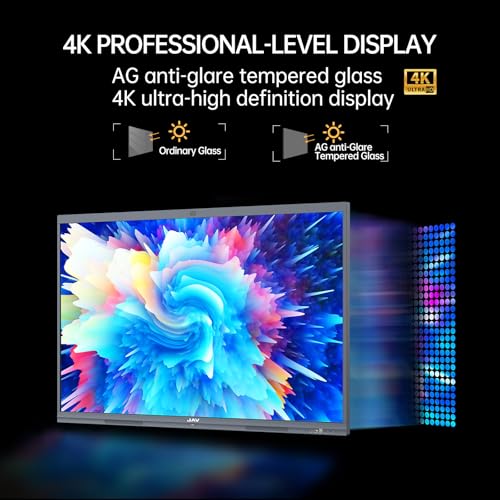 JAV Smart Board Google EDLA-Certified 4K Interactive Whiteboard for Office & Classroom Dual 48 MP AI Cameras, 2 x16W Soundbar, Android 14 OS 8GB+128GB, ?Wall Mount Included?