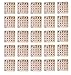 Regal Bingo Bulk Bingo Cards with Sliding Windows - Reusable Large Print Bingo Game Cards for Adults Large Group - 25 Pack, Woodgrain