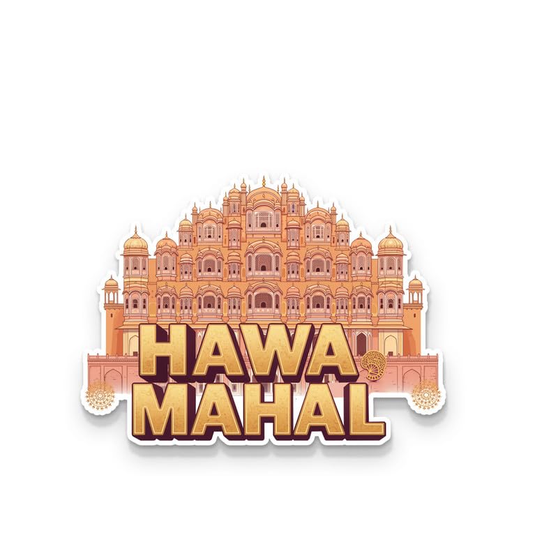 Image of Hawa Mahal Fridge Magnets, Glossy Finish, Stylish Magnet for Fridge, Wardrobe & Metal Surfaces