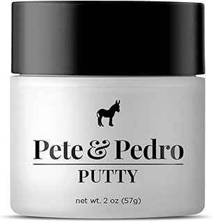 Pete & Pedro PUTTY - Hair Putty for Men | Strong Hold and Matte Finish, Low Shine Hair Clay | As Seen on Shark Tank, 2 oz.