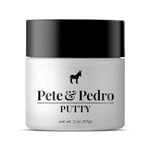 Pete Pedro HAIR PUTTY - Strong Hold Matte Finish Low Shine Hair Clay for Men Ideal for Hairstyling