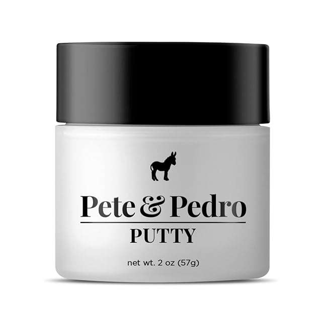 Pete Pedro HAIR PUTTY - Strong Hold Matte Finish Low Shine Hair Clay for Men Ideal for Hairstyling