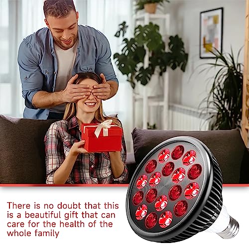 Aumtrly Red Light Therapy Bulb, Red Light Therapy For Body And Face Use, 18 Leds 660Nm Red And 850Nm Near Infrared Red Light Therapy Lamp Suitable E26 Socket thumb #5