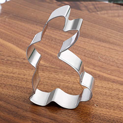 Amosfun 7 peças de moldes de biscoito de páscoa para biscoitos de Páscoa em aço inoxidável, cortador