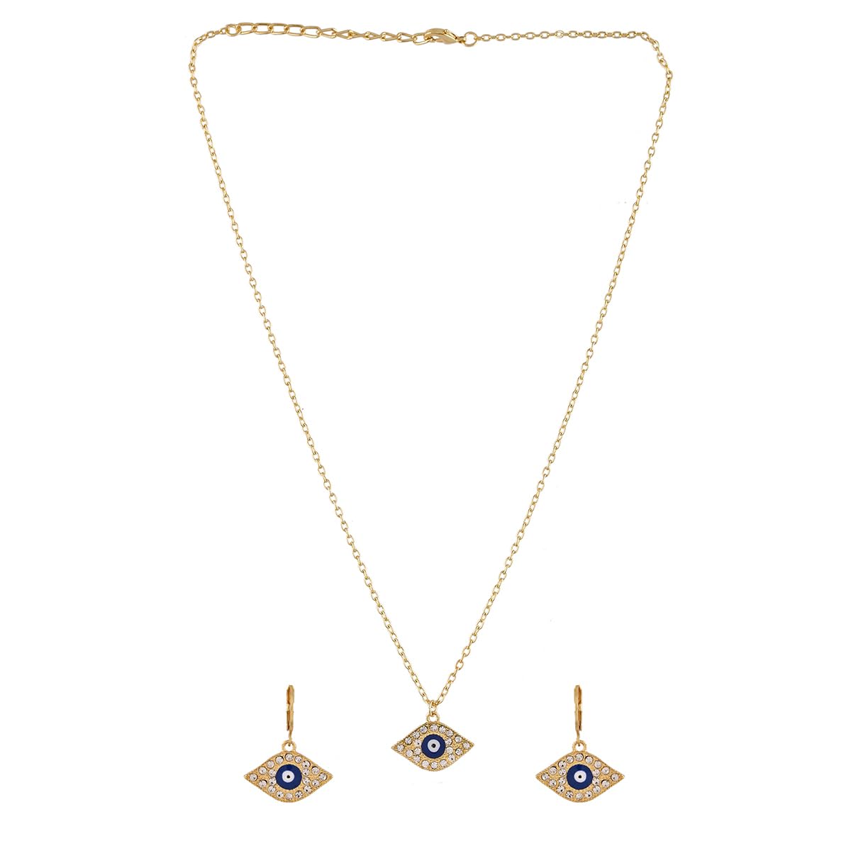 Guardian Evil Eye Pendant Set Necklace Bracelet Earrings