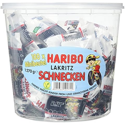 Haribo Lakritz Schnecken 100 Minibeutel Cover