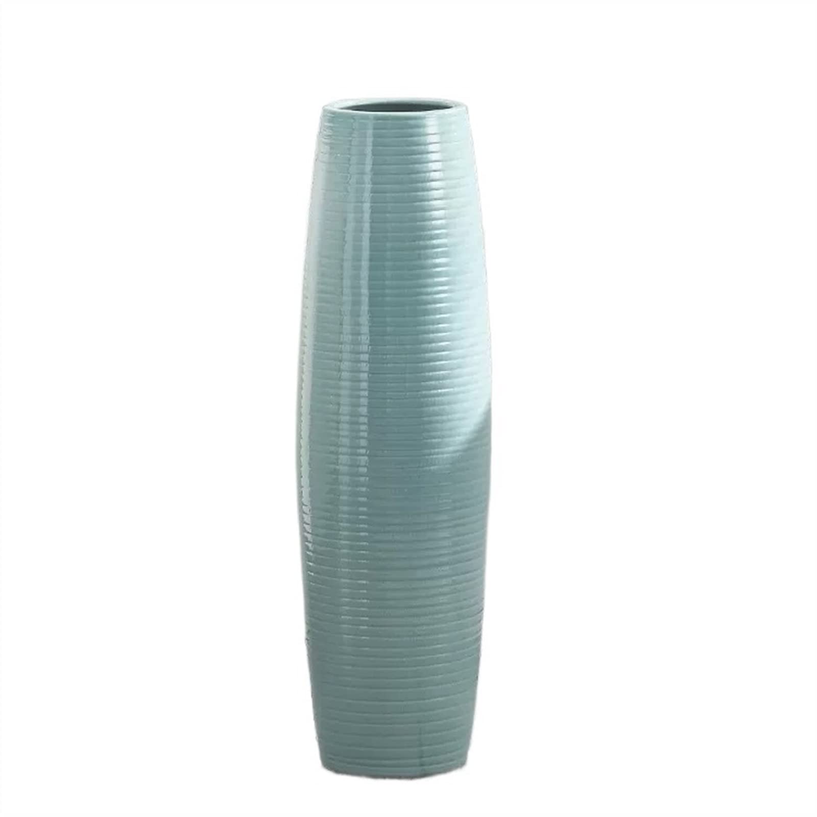 asdchZen Vases Vase Ornaments Living Room Floor Large Vase Simple High Section Dried Flower Arrangements Home Decoration Corridor Bedroom Ornaments Flowers Vas,One Color-1
