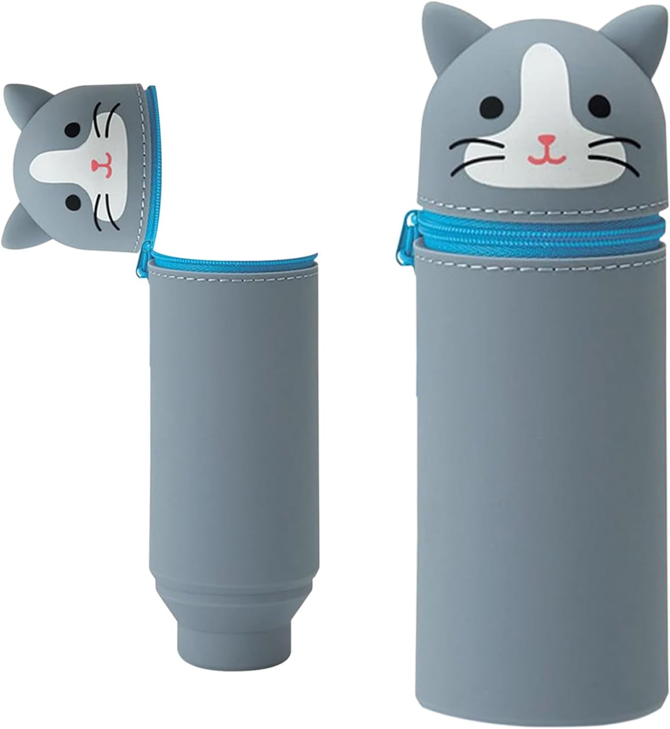 DGTSYAL Trousse Ecole 2 En 1 En Silicone Souple Kawaii