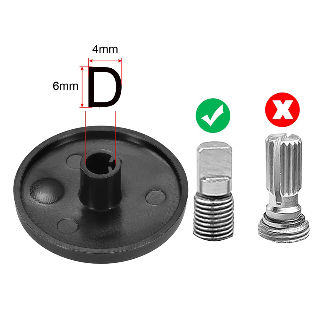 uxcell 5pcs Potentiometer Control Knobs for Encoder Code Switch