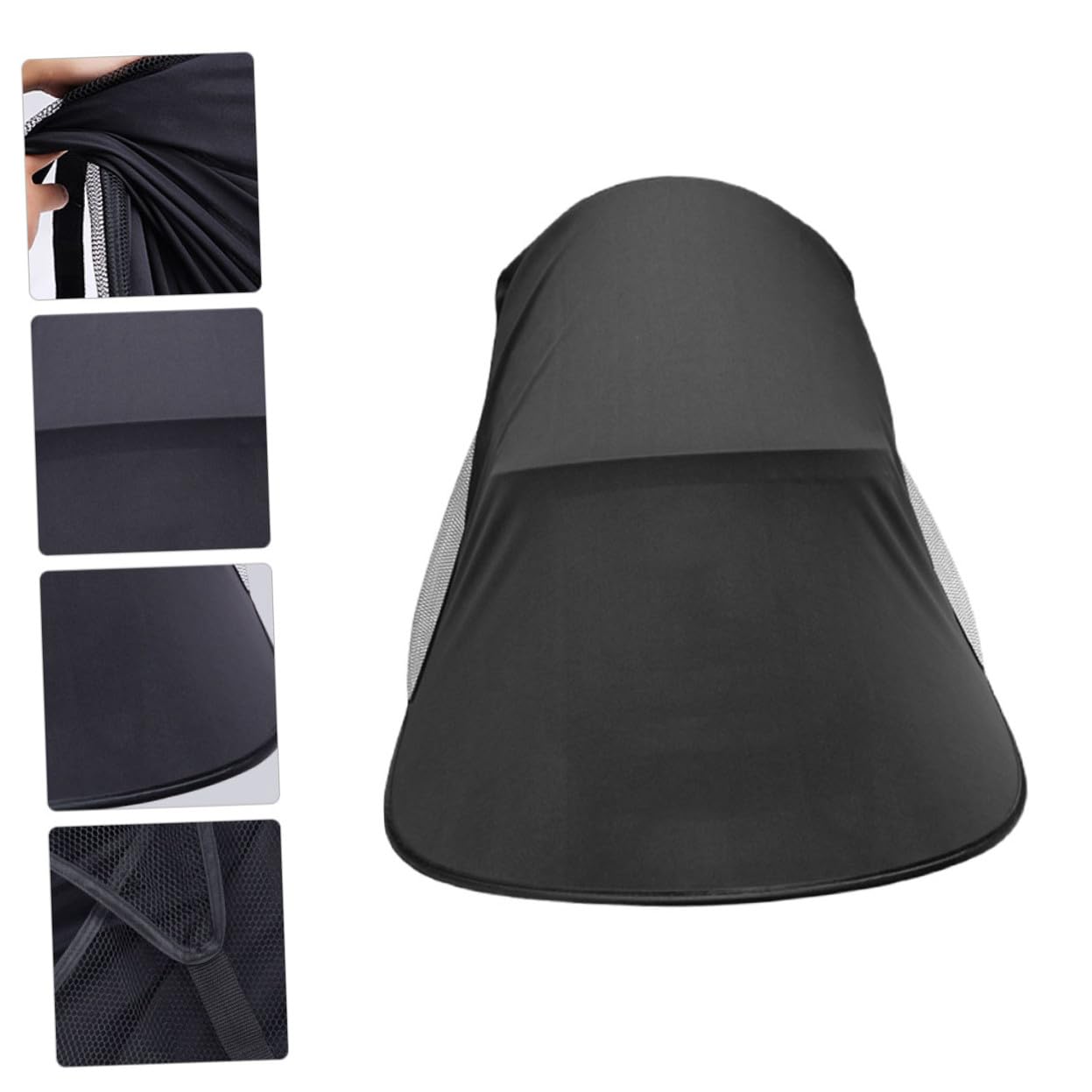 ORFOFE Full-Cover Stroller Sun Shade with Sticky Patches Lightweight UV Protection Canopy for Prams and Car Seats Easy to Install with Sturdy Frame and Buckle Straps