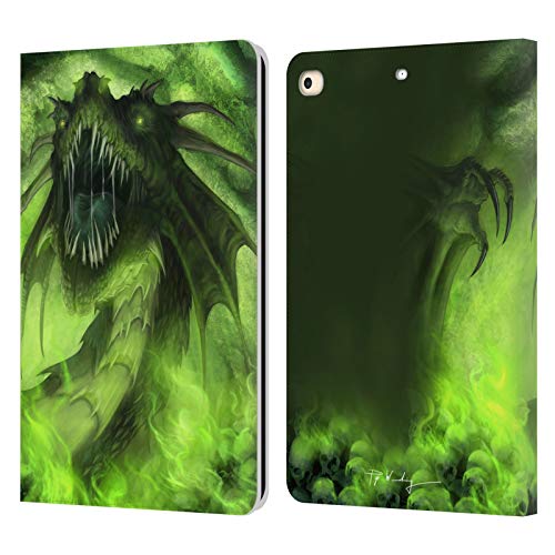 Coque portefeuille iPad 9.7 contre les rayures et chocs avec design dragons protecteurs