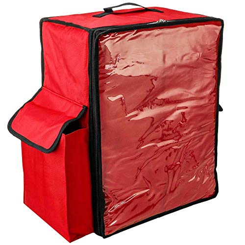 CityBAG - Mochila isotérmica 49 x 50 x 23 cm roja para Entrega de Pedidos de Comida en Moto y Bicicleta