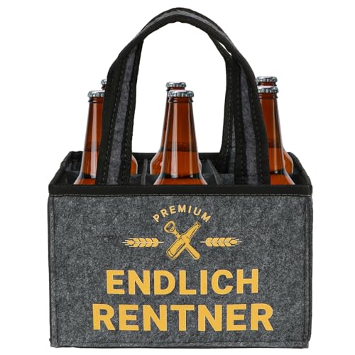 MEJOSER Ruhestand Geschenk Männerhandtasche Rente Rententritt Rentner Geschenke Männer Flaschentasche Flaschenträger für 6 Flaschen Endlich Rentner Abschiedsgeschenk Mann MEJOSER Ruhestand Geschenk Männerhandtasche Rente Rententritt Rentner Geschenke Männer Flaschentasche Flaschenträger für 6 Flaschen Endlich Rentner Abschiedsgeschenk Mann