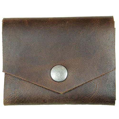 Hide & Drink, Leather T-Shape Wallet, Holds Up to 4 Cards Plus Flat Bills, Cash Organizer, Everyday Accessories, Handmade Includes 101 Year Warranty :: Bourbon Brown3
