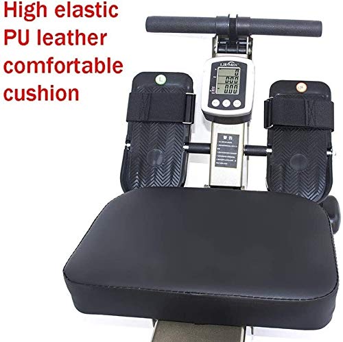 Image of Rowing Machine with HD Dial Display and Adjustable Resistance Non-Slip Pedal Design Safe Suitable for Office Balcony Cardio Fitness Equipment