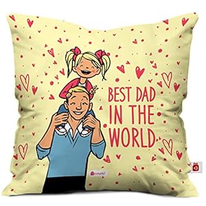 Indigifts Micro Satin, Fibre Cushion, 12×12 inch, Beige, 1 Cushion Cover, 1 Filler