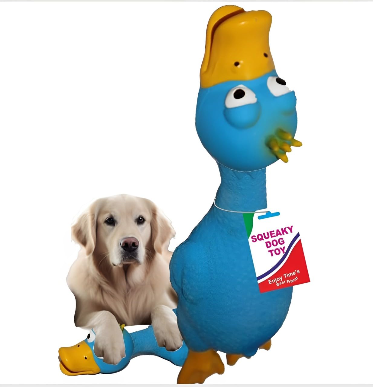 100% Natural Latex Rubber Pet Unique Sound Squeaky Screamming Chicken Dog Toys, Chew Toys, for Unique Chewers, Echo Friendlly, Relax for Anxiety, Tug of War, Small Dog Toys