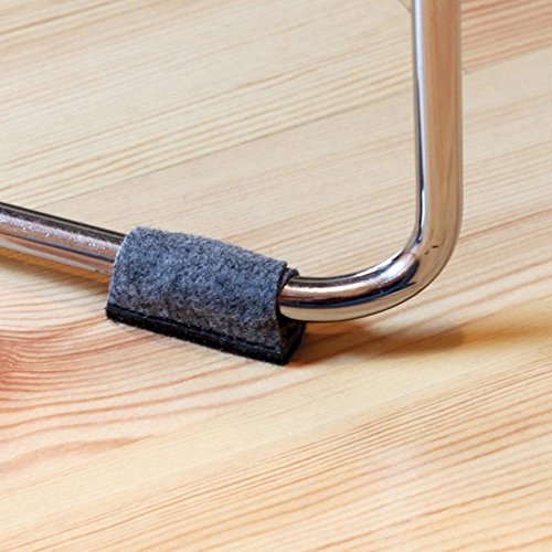 Master Manufacturing Wrap-Around Felt Floor Savers, Fits Most Chair Rails, Protects Floors for Scratches and Rust Stains (88458) (16 Pack)