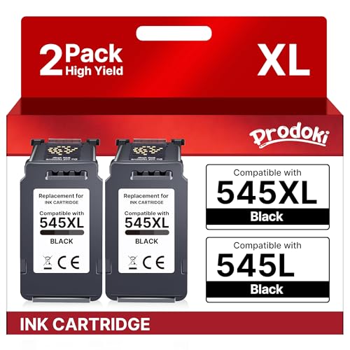Cartouche Canon 545 XL noire Prodoki pour des textes nets sur Pixma TR4550 et TS3350