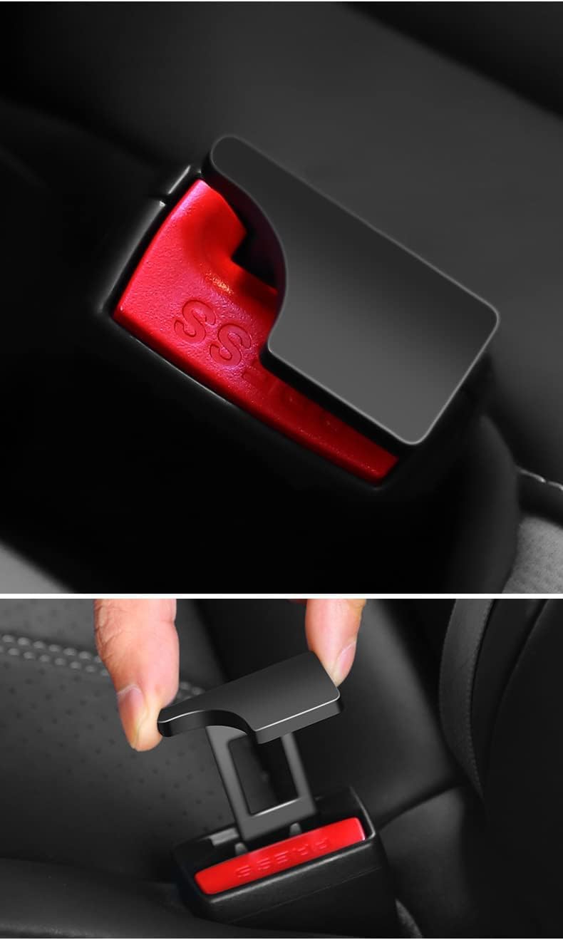 4 clip per cinture di sicurezza, Prolunga cintura sicurezza auto,cintura di sicurezza auto,Ferma Cintura di Sicurezza Auto,Clip per Cintura di Sicurezza adatte per la maggior parte delle auto&camion