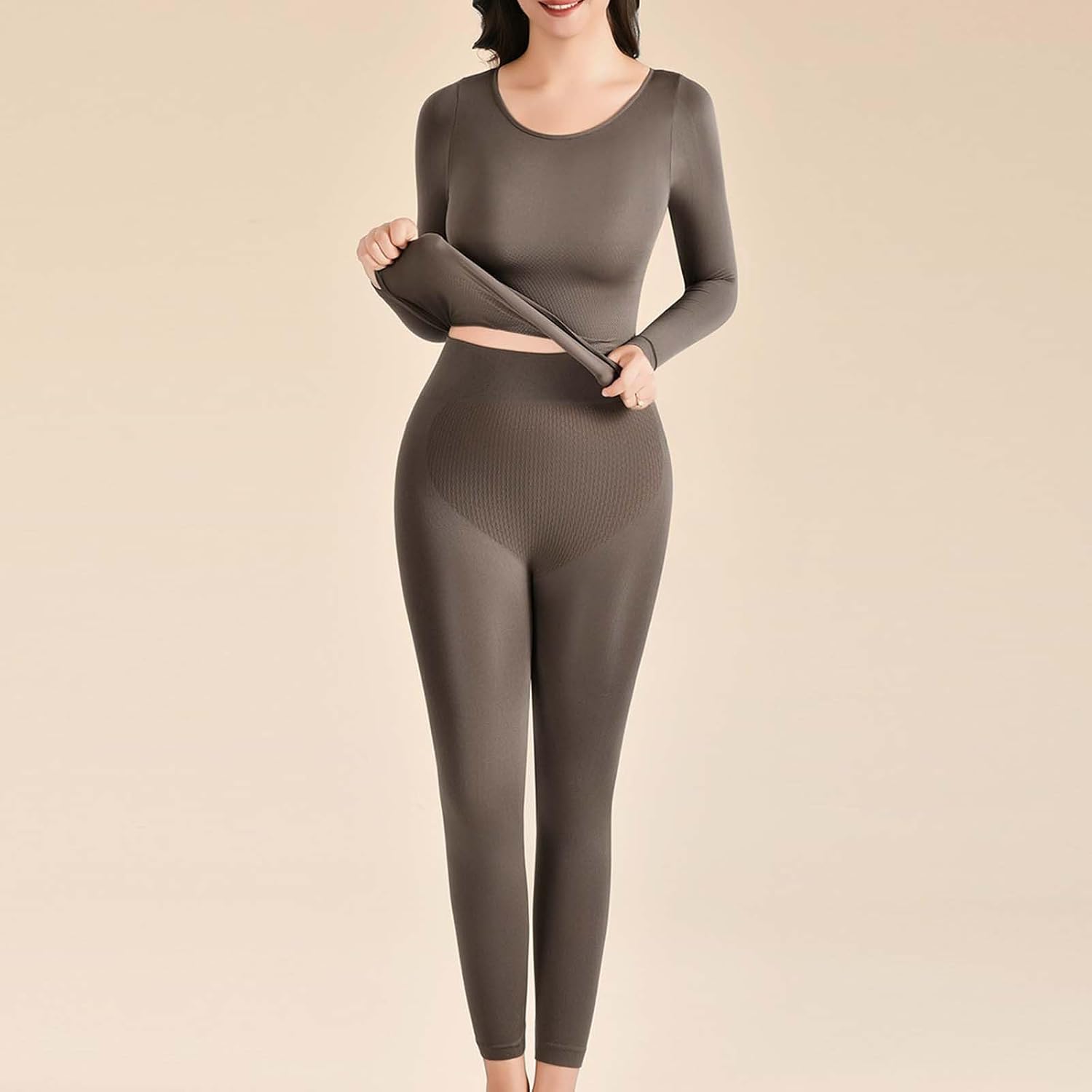 FZYLQY Thermal Underwear for Women Long Johns Set Fleece Lined Warm Base Layer Long Sleeve for Weather Top Bottom Winter