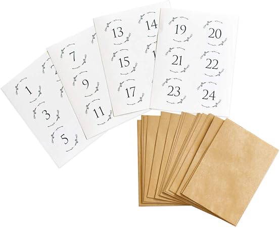 Amazon クリスマス カウントダウン アドベントカレンダー 簡単 手作り キット オーナメント モノトーン クリスマス雑貨 おもちゃ