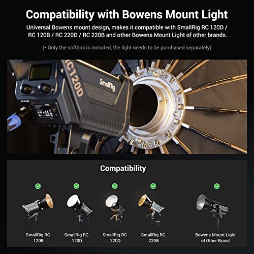 Image of SmallRig 21.6in Quick Release Parabolic Softbox Photography Lighting Kit