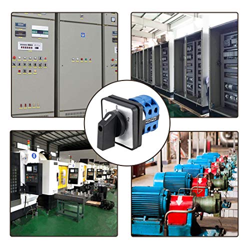 Victorshome Changeover Switch Lw28-20 3 Positions 8 Terminals Universal Rotary Cam Selector Latching Switches 550V 20A #TOP5