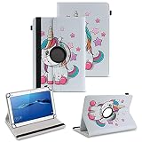 Tablet Hülle kompatibel für Huawei MediaPad T1 T2 T3 T5 10 Tasche Schutzhülle Schutzcase Cover 360° Drehbar Hülle