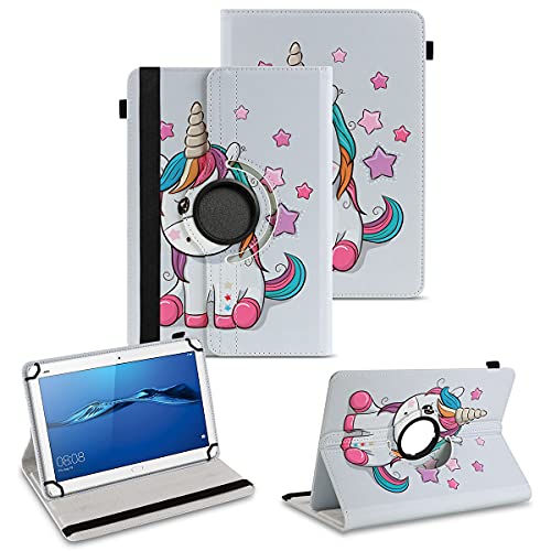 Tablet Hülle kompatibel für Huawei MediaPad T1 T2 T3 T5 10 Tasche Schutzhülle Schutzcase Cover 360° Drehbar Hülle
