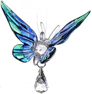 Wild Things Handmade Fantasy Glass Butterfly Suncatcher GiftPeacock 