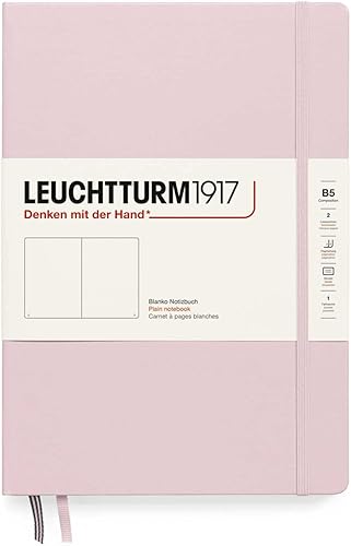 Vista 106 de LEUCHTTURM1917 - Cuaderno de tapa blanda de bolsillo A6-123 páginas numeradas para escribir y escribir diario (liso, antracita) Antracita,Negro
