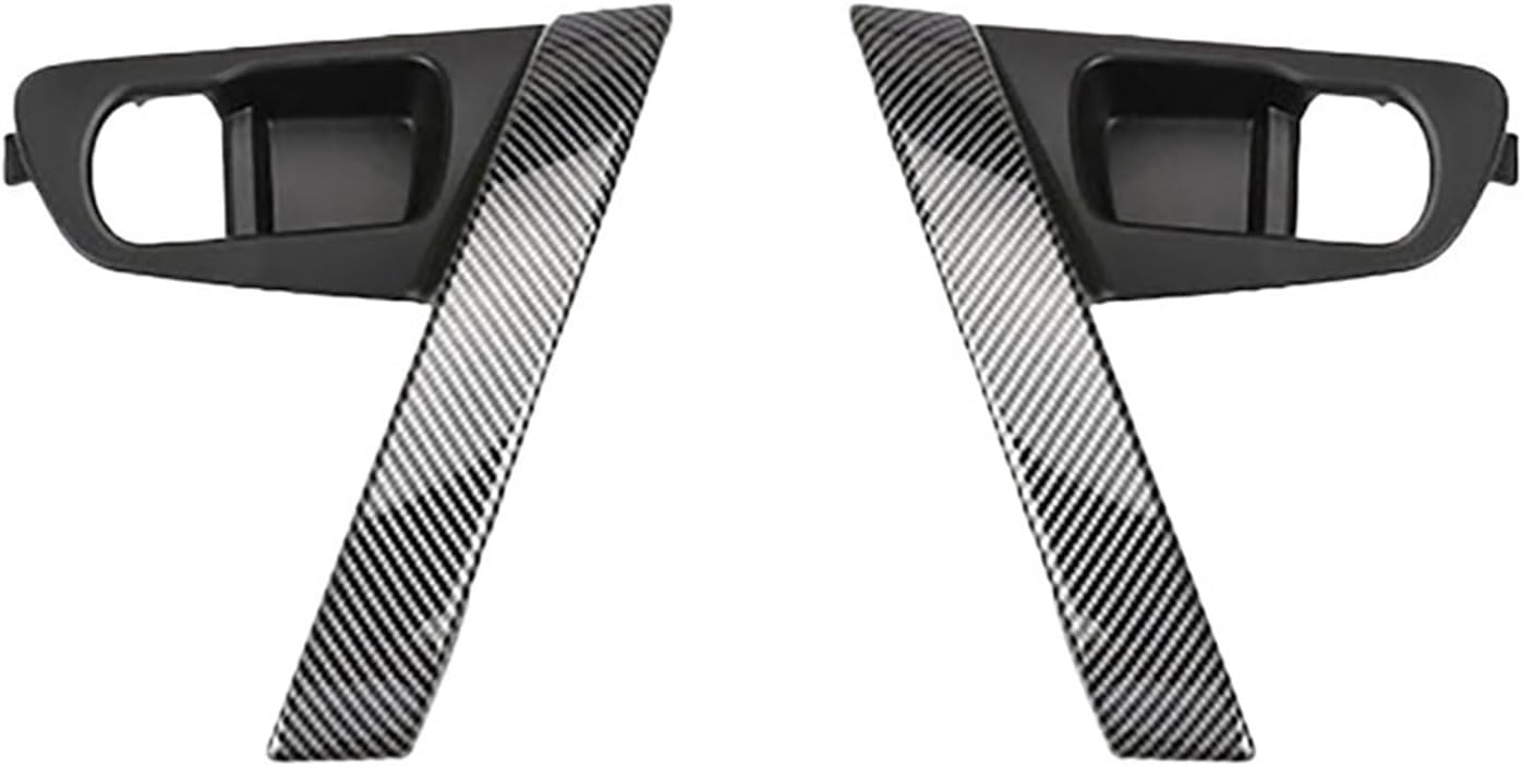 Grab Handles Car Carbon Fiber Pattern Interior Door Handles Base Interior Door Handle Cover Trim Fit for Nissan Qashqai J10 2007-2015 Universal(Black)