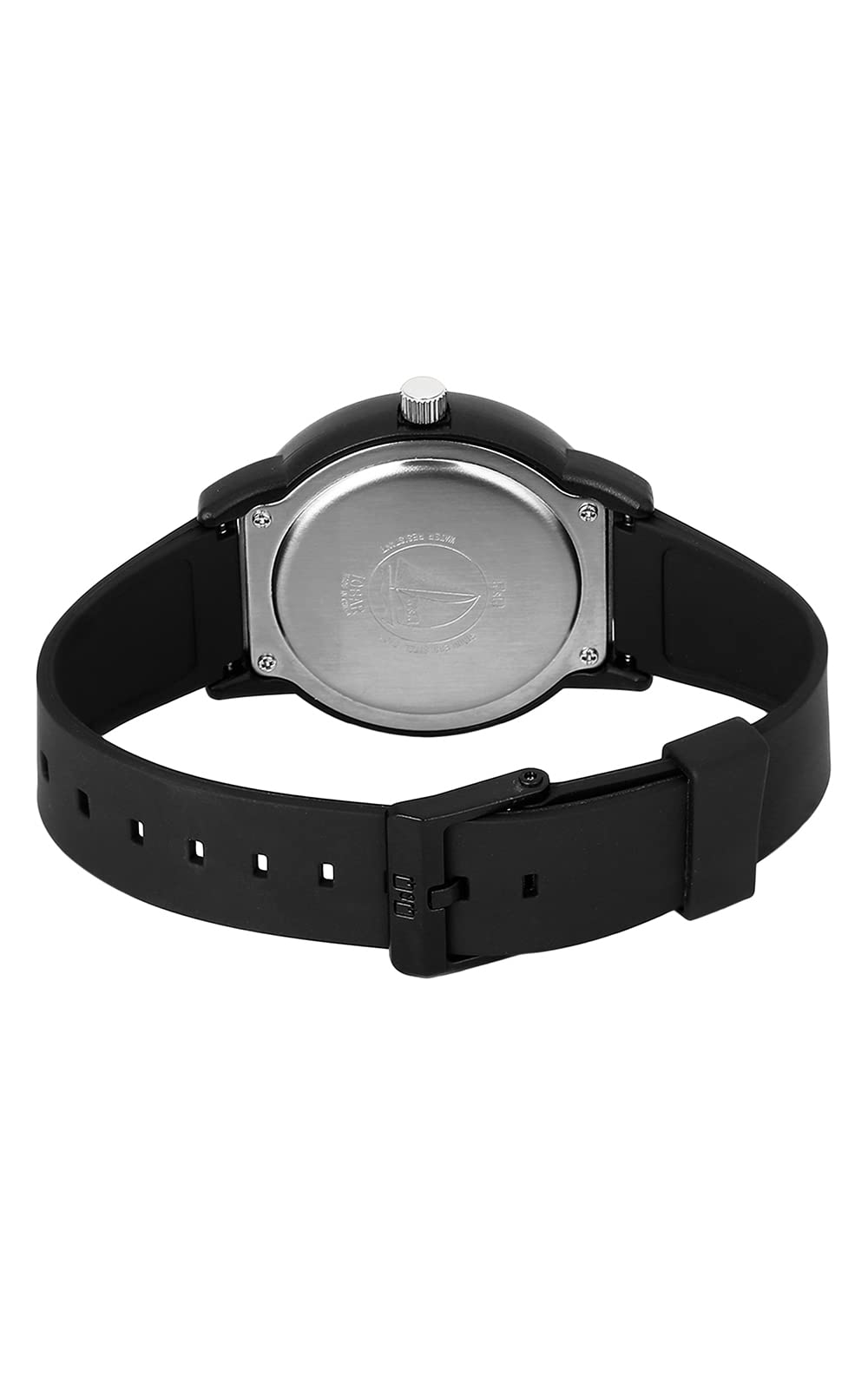 Q&Q WATCHES Reloj Digital de Cuarzo para Hombre con Correa de Silicona V29A-004VY, Negro, Cronógrafo, Digital