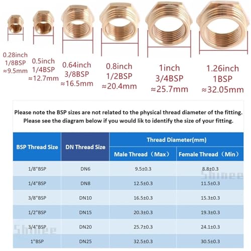 Accesorios de tubería de acero inoxidable 304 tipo tapón macho de 3/8 BSP avellanado 8