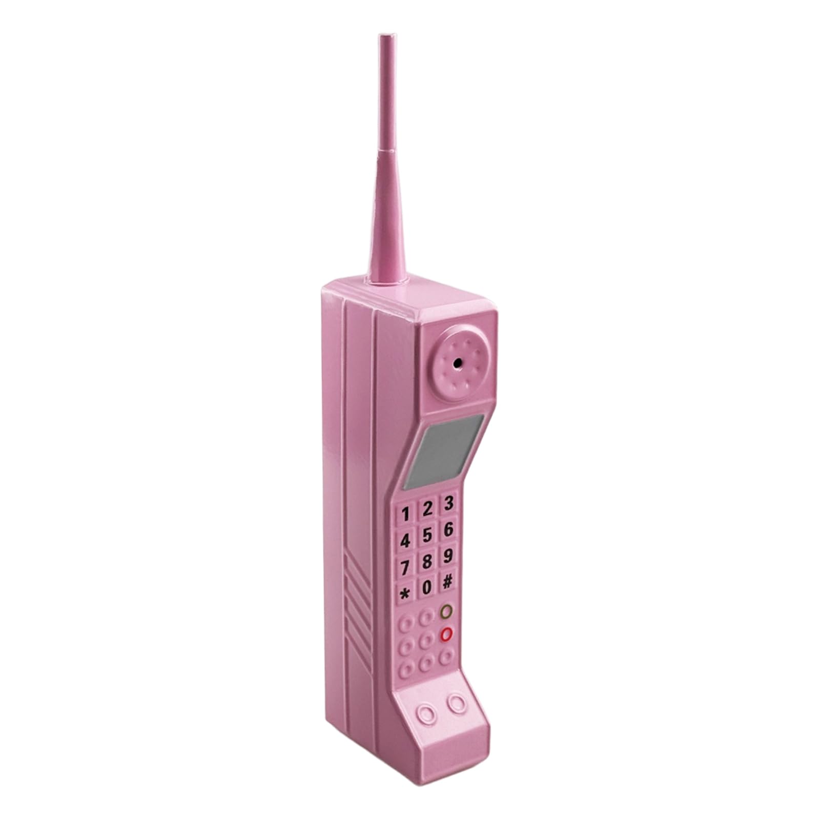 Retro-akcesorium do telefonu komórkowego, lata 80, 90, akcesorium do symulacji telefonu, stylizowane ozdoby, ceglana tekstura telefonu komórkowego do domu / salonu / dekoracji / biura / imprezy