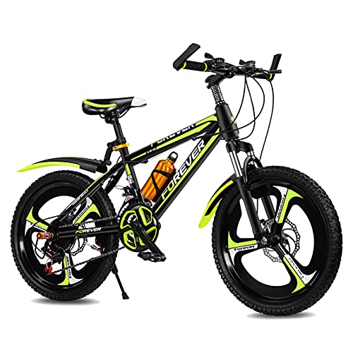 Gymqian Kinder Fahrrad Kinderfahrräder Für Jungen Und Mädchen In 3 Farben, 20 Zoll, Mit Kotflügel Und Klammern Fahrrad,Gelb