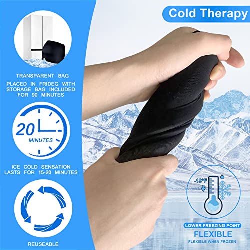 Migraine Headache Relief Ice Hat Flexible Gel Cold Compress Cap For Soothe Pain Sinus Pressure Tension Physical Calming Compressed Cooling Head Wrap For Puffy Eyes Travel Ice Pack Sleep Eye Mask #TOP4